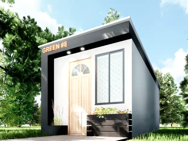 Diseño de CASA 3x7 Pequeña y Económica - Green #8