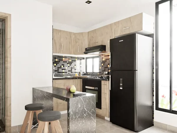 Casa Pequeña de 4x4 con 3 plantas y 2 domitorios - Imagen 3