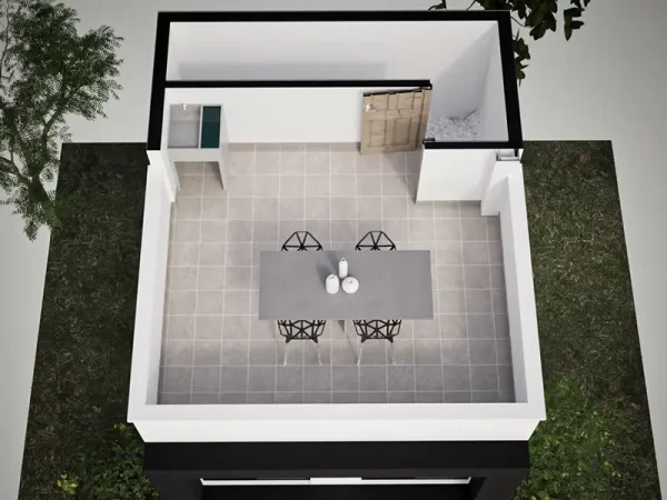 Casa Pequeña de 4x4 con 3 plantas y 2 domitorios - Imagen 9