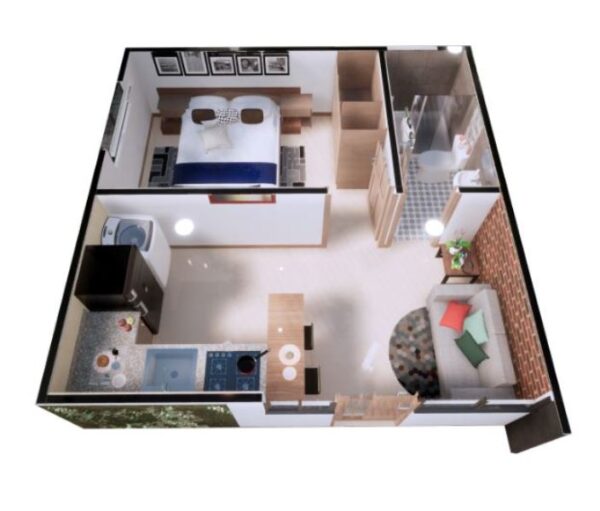 Diseño de Casa 5x5 Pequeña y Económica - Imagen 3